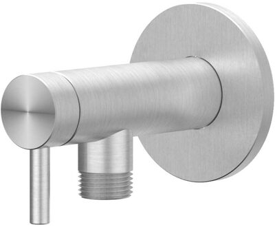 Hoekstopkraan IVY 1/2 3/8 Geborsteld RVS316