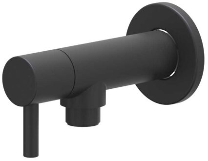 Hoekstopkraan IVY 1/2 3/8 Mat Zwart PED