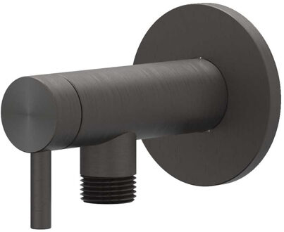 Hoekstopkraan IVY 1/2 3/8 RVS316 Geborsteld Carbon Black PVD Geborsteld RVS316 Carbon Black PVD