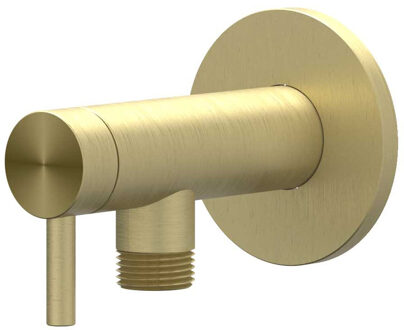 Hoekstopkraan IVY 1/2 3/8 RVS316 Geborsteld Mat Goud PVD Geborsteld RVS316 Mat Goud PVD