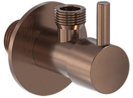 Hoekstopkraan MAY G1/2" x G3/8" Geborsteld Mat Koper PVD