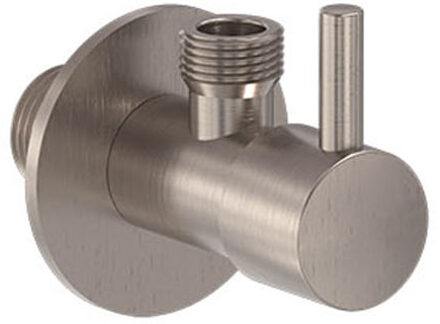 Hoekstopkraan MAY G1/2" x G3/8" Geborsteld Nickel PVD Geborsteld Nikkel