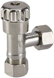 Hoekstopkranen 3/8X12 Knel Chroom Aqua Splash