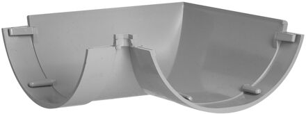 Hoekstuk Pvc Grijs 100mm