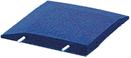 Hoekstuk rubber rand speelplaats / opsluitband L-vormig - 40 x 40 cm - Blauw