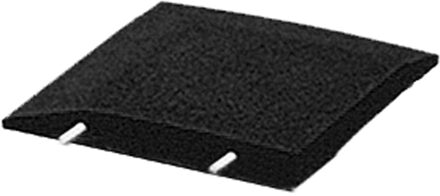 Hoekstuk rubber rand speelplaats / opsluitband L-vormig - 40 x 40 cm - Zwart