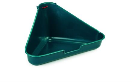 Hoektoilet - Knaagdier - Groen - 35x20x17 cm