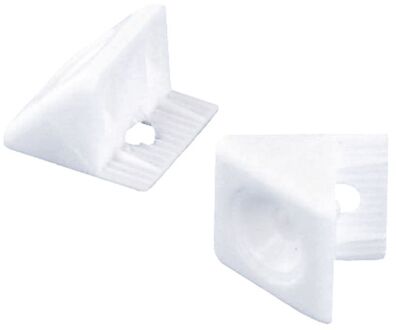 Hoekverbinder 16x11mm Wit 20 Stuks