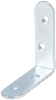Hoekverbinder Afgeronde Uiteinden Galvanisch Blauw 50x50x14mm 1st.