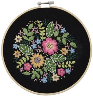 Hoepel Borduren Starter Kit Met Patroon Compleet Kruissteek Handwerkpakketten stijl 1