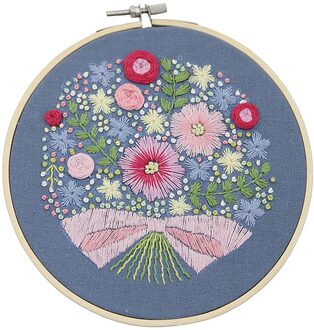 Hoepel Borduren Starter Kit Met Patroon Compleet Kruissteek Handwerkpakketten stijl 6