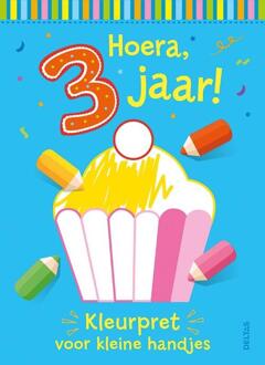 Hoera, 3 jaar! Kleurpret