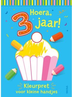 Hoera, 3 jaar! Kleurpret