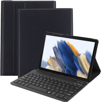 Hoes met Toetsenbord QWERTZ - geschikt voor Samsung Galaxy Tab A8 - Zwart