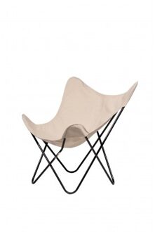 Hoes Vlinderstoel Beige Black