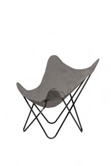 Hoes Vlinderstoel Grijs Black