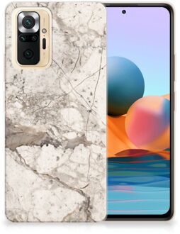 Hoesje Bumper Xiaomi Redmi Note 10 Pro GSM Hoesje Marmer Beige