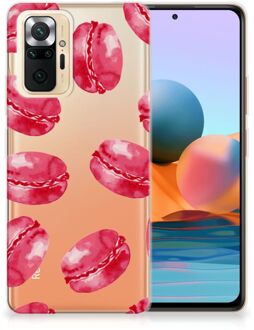 Hoesje Bumper Xiaomi Redmi Note 10 Pro GSM Hoesje Transparant Pink Macarons