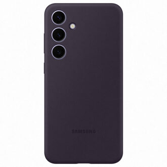 Hoesje geschikt voor Galaxy S24+ - Siliconen Case - Donkerpaars