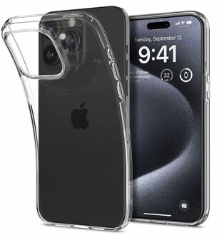 Hoesje geschikt voor iPhone 15 Pro - Liquid Crystal - Transparant