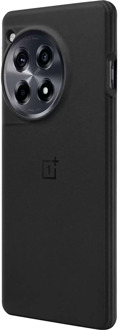 Hoesje geschikt voor OnePlus 12R - Sandstone Bumper Case - Zwart