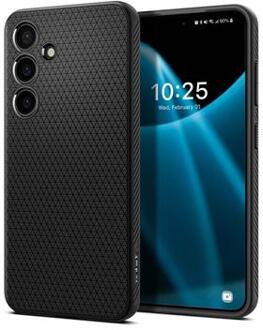 Hoesje geschikt voor Samsung Galaxy S24 - Spigen Liquid Air Case - Zwart