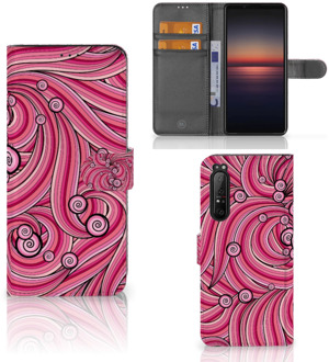 Hoesje ontwerpen Sony Xperia 1 II GSM Hoesje Swirl Pink