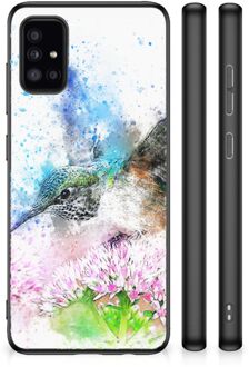 Hoesje Samsung Galaxy A51 TPU Bumper met Zwarte rand Vogel