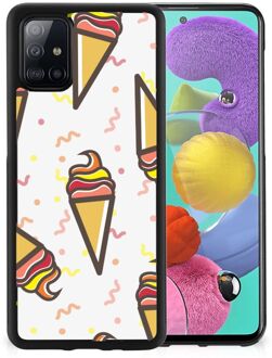 Hoesje Super als Cadeau voor Kleinzoon Samsung Galaxy A51 Silicone Back Case met Zwarte rand Icecream