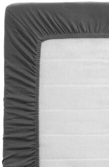 Hoeslaken - Antraciet - 180x200/220 Cm - Jersey - Grijs