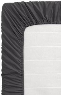 Hoeslaken - Antraciet - 90x200 Cm - Katoen - Grijs