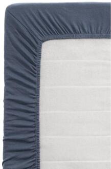 Hoeslaken - Donker - 180x200/220 Cm - Jersey - Blauw