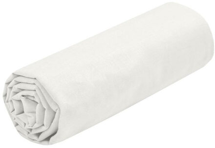 Hoeslaken Eden - 1-persoons - 90 x 190 cm - ivoorwit - hotelkwaliteit - katoen - 30 cm matrasdikte