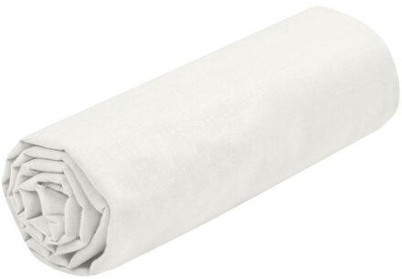 Hoeslaken Eden - 2-persoons - 160 x 200 cm - ivoorwit - hotelkwaliteit - katoen - 30 cm dikte