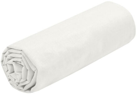 Hoeslaken Eden - 2-persoons - 180 x 200 cm - ivoorwit - hotelkwaliteit - katoen - 30 cm dikte