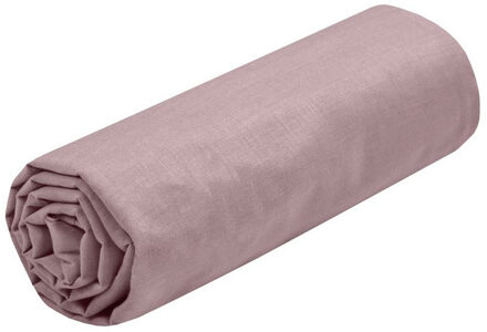 Hoeslaken Eden - 2-persoons - 180 x 200 cm - oud roze - hotelkwaliteit - katoen - 30 cm dikte