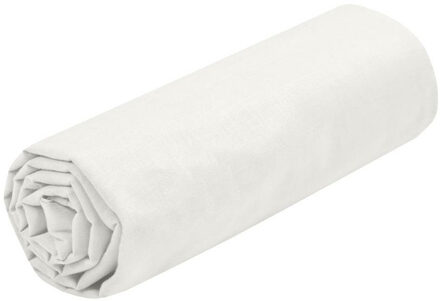 Hoeslaken Eden - twijfelaar - 140 x 190/200 cm - ivoorwit - hotelkwaliteit - katoen - 30 cm matrasdi