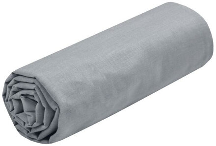 Hoeslaken Eden - twijfelaar - 140 x 190/200 cm - lichtgrijs - hotelkwaliteit - katoen - 30 cm dikte