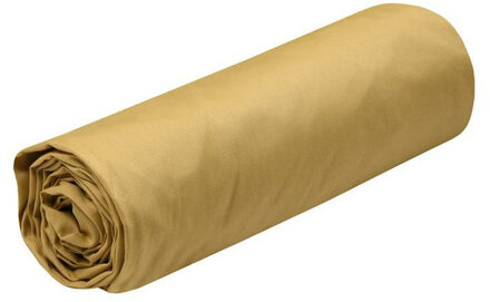 Hoeslaken Elysee - 1-persoons - 90 x 190 cm - okergeel - premium kwaliteit - percal katoen