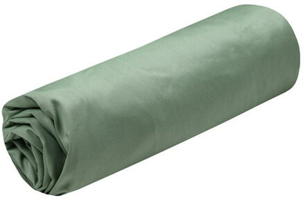 Hoeslaken Elysee - 1-persoons - 90 x 190 cm - saliegroen - premium kwaliteit - percal katoen