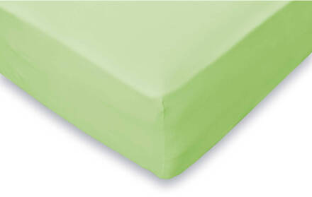 Hoeslaken Jersey Katoen Stretch 35cm Hoge Hoek - lime 120/130/140x200cm - Twijfelaar - 2 Persoons