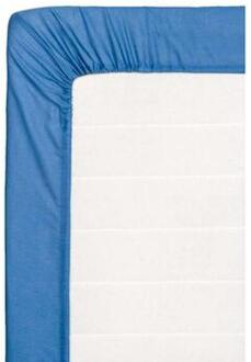 Hoeslaken katoen - blauw - 180x200 cm - Leen Bakker - 200 x 180