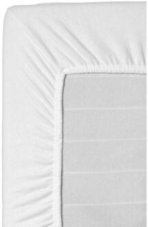 Hoeslaken Molton Stretch - 90x200 Cm - Katoen/Polyester - Wit