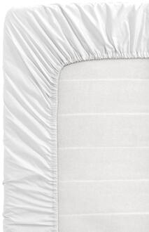 Hoeslaken Percale Katoen - 90x200 Cm - Percal Katoen - Wit