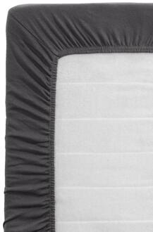 Hoeslaken Recycled - Antraciet - 140x200 Cm - Polyester - Grijs