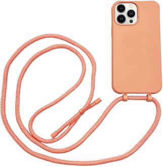 Høyde - iPhone 13 Pro - Telefoonhoes met koord - Oranje