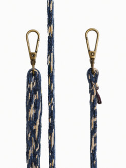 Høyde Jacquard Telefoonkoord - Strap - Cord - Beachy Blue Blauw