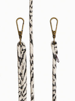 Høyde Jacquard Telefoonkoord - Strap - Cord - Blanc Bliss Wit