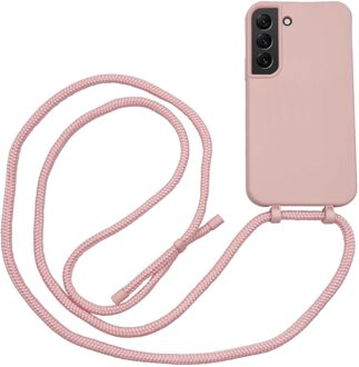 Høyde - Samsung Galaxy S22 Plus - Telefoonhoes met koord - Roze