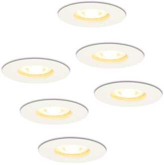 Hofronic 6x Bari - LED Inbouwspots Badkamer IP65 Wit